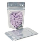 Black Mylar Bags Clear Back 4 x5  1 8oz 1000pcs