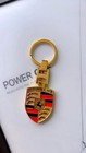 Porsche Logo Crest Key Ring Keychain Solid Metal Gold   Silver 2 Color You Pick
