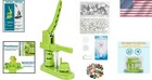 Installation-free 25mm Button Maker Kit With 500 Parts   Circle Cutter - Green