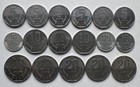 17 Piece Costa Rica Coin Lot 5 Colones 10 Colones   20 Colones 1983-2005