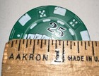 Refillable 25 Green Poker Chip Butane Cigarette Lighter Working Spark    read   