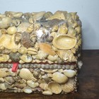 Seashell Hinged Trinket Jewelry Box 8x5x5 Nautical Folk Art Sailors Valentine