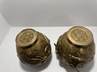 Two Unusual Antique Chinese tibetan Bronze Dragon Censers vase  character Marks 