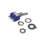 5x Mini Toggle Switch Flick Lever Spdt On off on 3-pin Metal 3a 250vac 6a 125vac