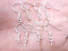 100pcs 925 Sterling Silver Jewelry Findings Hook Earring Pinch Bail Ear