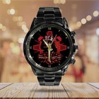 Gne 498 Gift Box Included Star Wars Black Stainless Steel Watch For Men Women