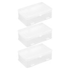 3pcs Large Capacity Nail Organizer Box Manicure Storage Case Double Layer Design