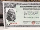 1961 United States Savings Bond   Series E    25 Dollars  