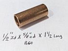 Oilite Bushing Bronze New 1 2 Id X 5 8 Od X 1-1 2 Brass Bearing Sleeve Bush