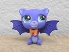Littlest Pet Shop Boos   Bows Lps G7  605 Vampire Possum Halloween Figure  read 