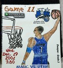 2001 Game Worn Wristband Donyell Marshall Rare Utah Jazz Game Used Arm Band  42