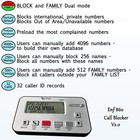 Enf860 Black Landline Phone Call Blocker - Dual Mode  Spam Numbers names