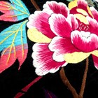 Antique Japanese Kimono Nagoya Obi Large Floral Pattern Black 131 9inch