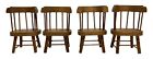 Dollhouse Miniature Concord Miniatures Captains Chair  1854 Brown Wood 1 12 Vtg