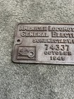 Union Pacific Builders Plate