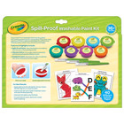 Crayola Spill Proof Washable Paint Kit  8 Assorted Colors  3 Paintbrushes 53 set