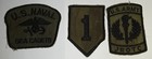 Lot Of 9 Diff Military Patches Us Army Navy Shoulder Patch Cloth