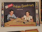 X-acto Indian Beadcraft Hand Book  Patterns  Wood Beads  And More Vintage Lot