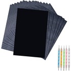 50 Sheets Carbon Paper Black Graphite Paper Transfer Tracing Paper And 5 Pieces