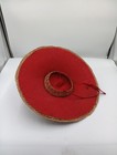 Vintage Coolie Conical Hat 1940 s Authentic Chinese 19 x5 5  - Excellent
