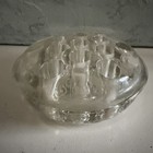 Clear Glass Flower Frog 13 Hole Vintage Bouquet Display Floral Arrangements 5   