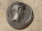 Roman Republic Q  Cassius Longinus Ar Denarius Xf 55bc