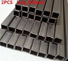 2pcs Titanium Ti Grade Ta1 ta2 Metal Square Pipe  Od 20mm-60mm   Length 500mm
