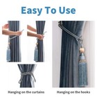 Decorative Curtain Tiebacks Ball Tassels Holdbacks - Home Office Windows Drap   