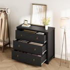 Black Dresser  modern Wood Dresser Storage Cabinet For Bedroom  Living Room Home