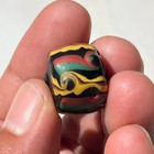 Rare Pattern Extra Large Antique Venetian Glass Ghana Eye African Trade Bead