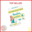 Pampers Baby Wipes  Sensitive  Water Based Wipe  Clinically Proven  Hypoallergen