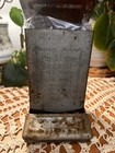 Vintage Matchstick Holder Tin Metal Wall Mount Matchbox Antique With Matches