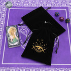 Black Velvet Tarot Bag 13x18cm Oracle Cards Runes Divination Storage Pouch