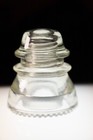 Hemingray - 42 Clear Glass Insulator Made In Usa Vtg  z42 