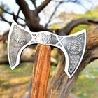 Custom Handmade High Carbon Steel Tomahawk   Hatchet  Double Head Axe   Integral