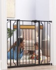 Extra Tall Walk Thru Safety Gate Baby Security Dog Pet Door Gates Fence Indoor