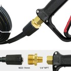 Pressure Washer Coupler M22-14mm Male Thread To 1 4npt Male Fitting For High