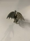 Miniature Pewter Wizard Riding Dragon Miniature Figurine 