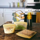 Stasher Premium Reusable Silicone Food Storage Bag  Sandwich  Yel