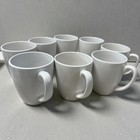 Set Of 4 Corelle Coordinates Stoneware White Coffee Mugs Cups 11 Oz