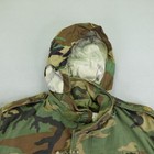Vintage Us Army Jacket Large Long Green Camo Coat Cold Weather Field Combat 80s