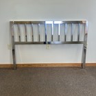 Milo Baughman Queen Size Chrome Slatted Headboard  Vintage Mid Century Modern