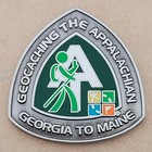 Appalachian Trail Geocoin - Connecticut - Antique Silver - Not Activated