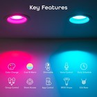 Geeni Prisma Plus Br30 Smart Led Bulb 4-pack Wifi Rgb Tunable White Alexa