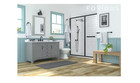 Bathroom Hardware Set 6-pieces Towel Ring Robe Hook Toilet Paper Holder Black
