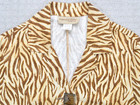 Vintage Painted Pony Jacket Womens Size Xl Tan Tapestry Linen Blend Zebra Print