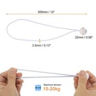 Ball Bungee Cords 12  Heavy Duty Bungee Cord Balls For Tent Holding White 20pcs