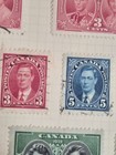 Canada  Lot Of 42 Vintage Stamps On 2 Album Sheets  Early 1900 s Mostly Used