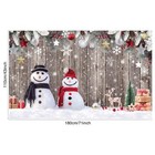 Christmas Wood Photography Backdrop 70 8x43 3 Inch Snowman Winter Merry