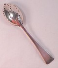 Silverplate Tea Strainer Spoon E   J B Empire Art Silver Ny Hammered Vintage